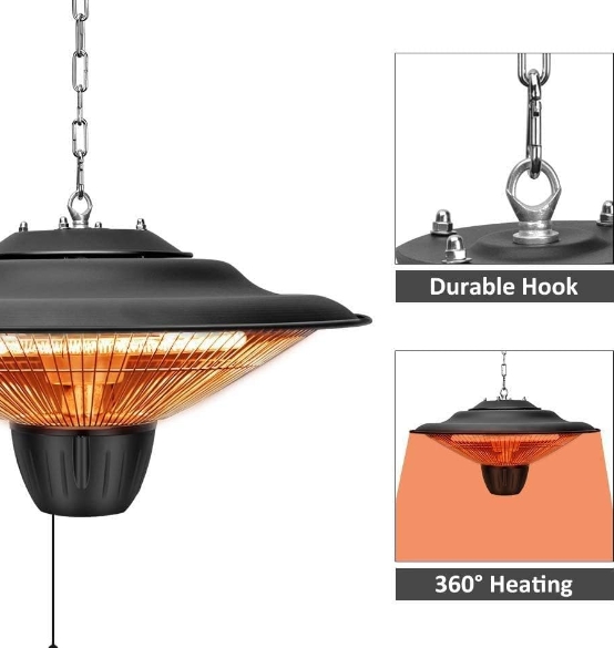 Mirror heater for bathroom